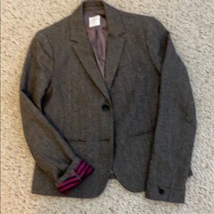 Brown herringbone blazer